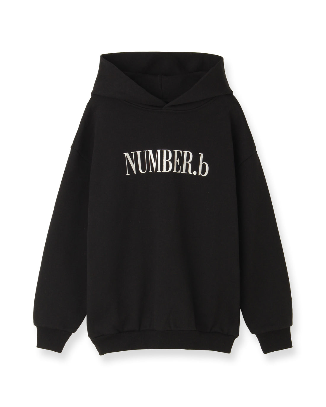 【POP UP STORE先行販売】NUMBER.b ロゴパーカ（刺繍）＜ブラック＞