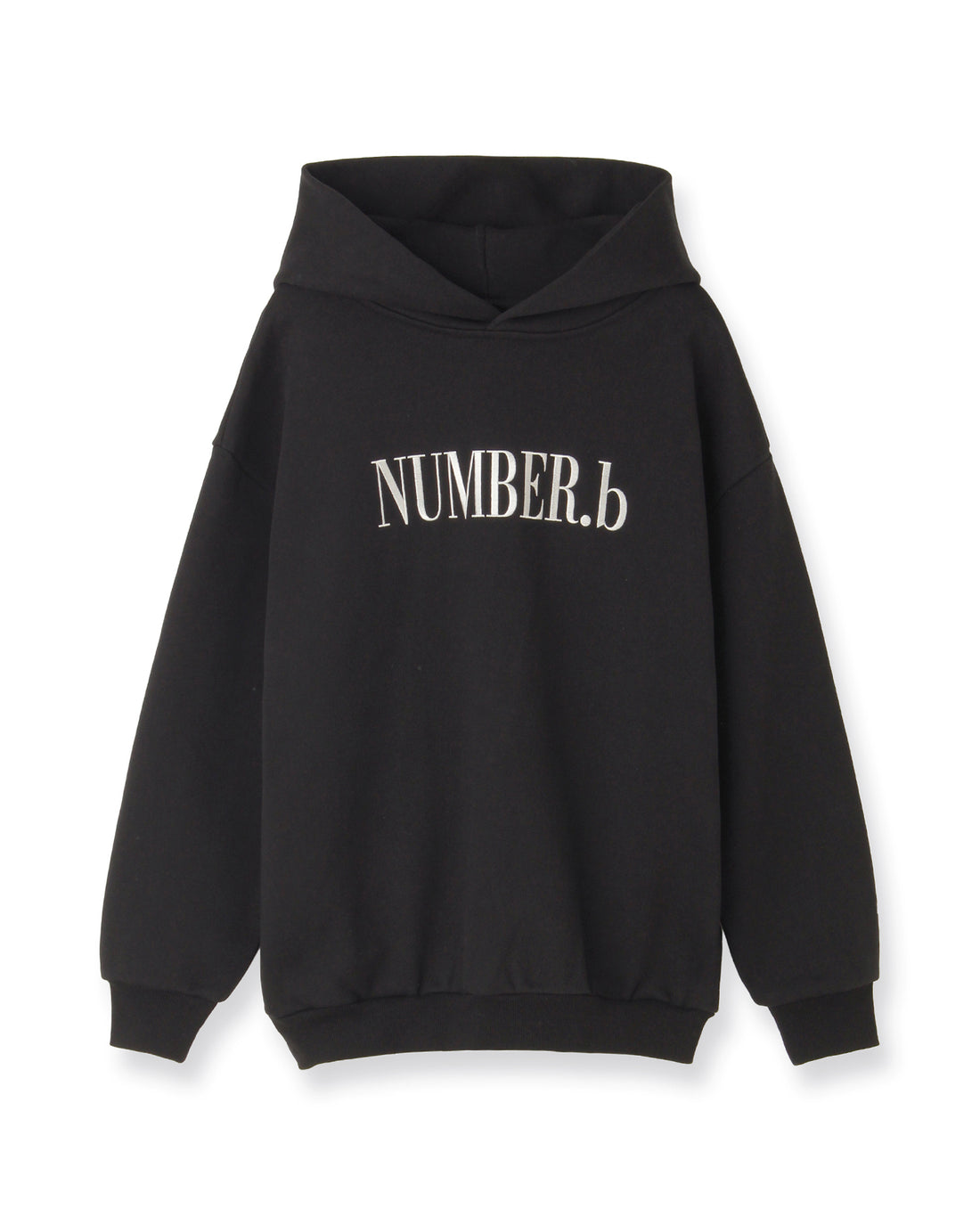 【POP UP STORE先行販売】NUMBER.b ロゴパーカ（刺繍）＜ブラック＞