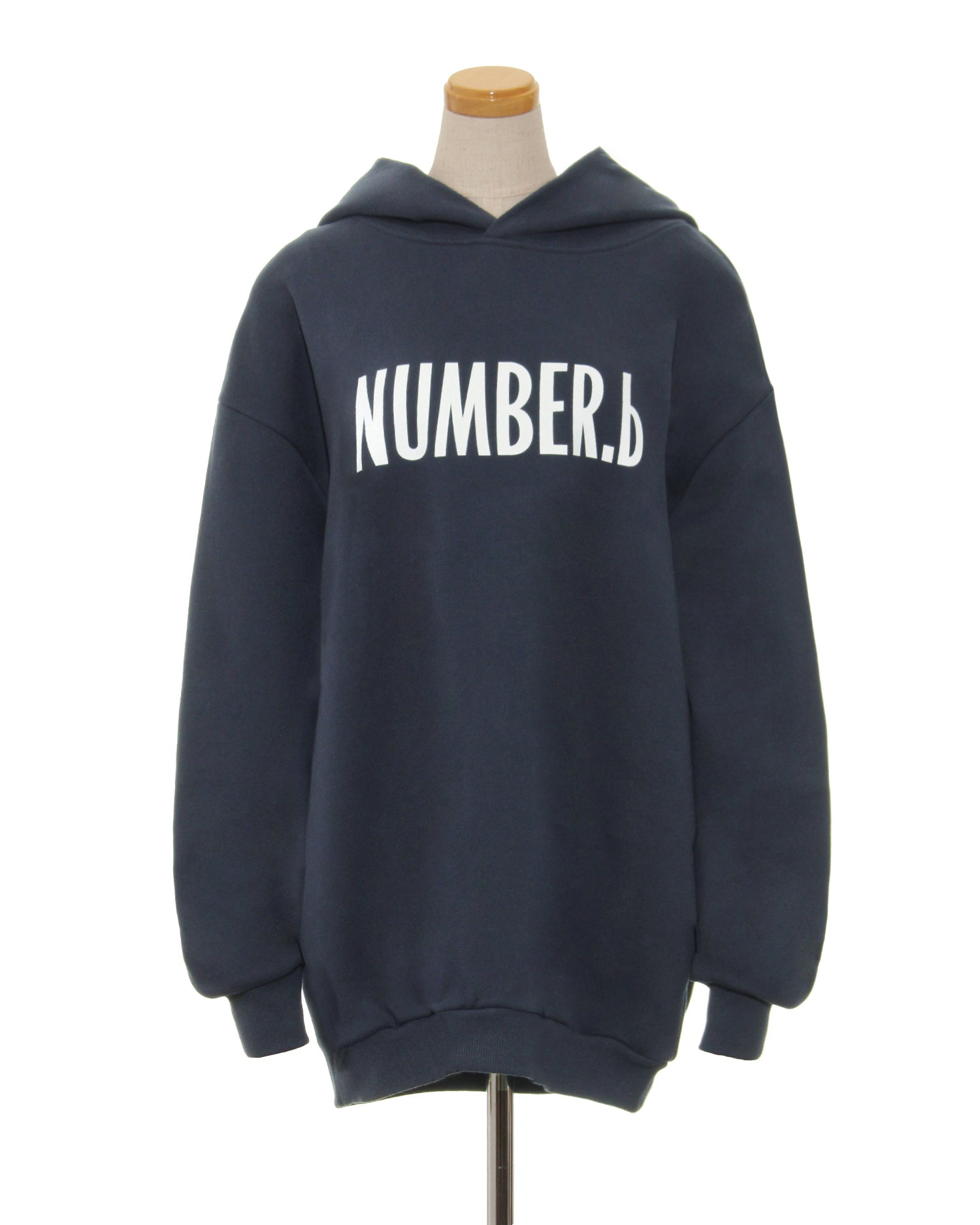 NUMBER.b logo hoodie (navy)