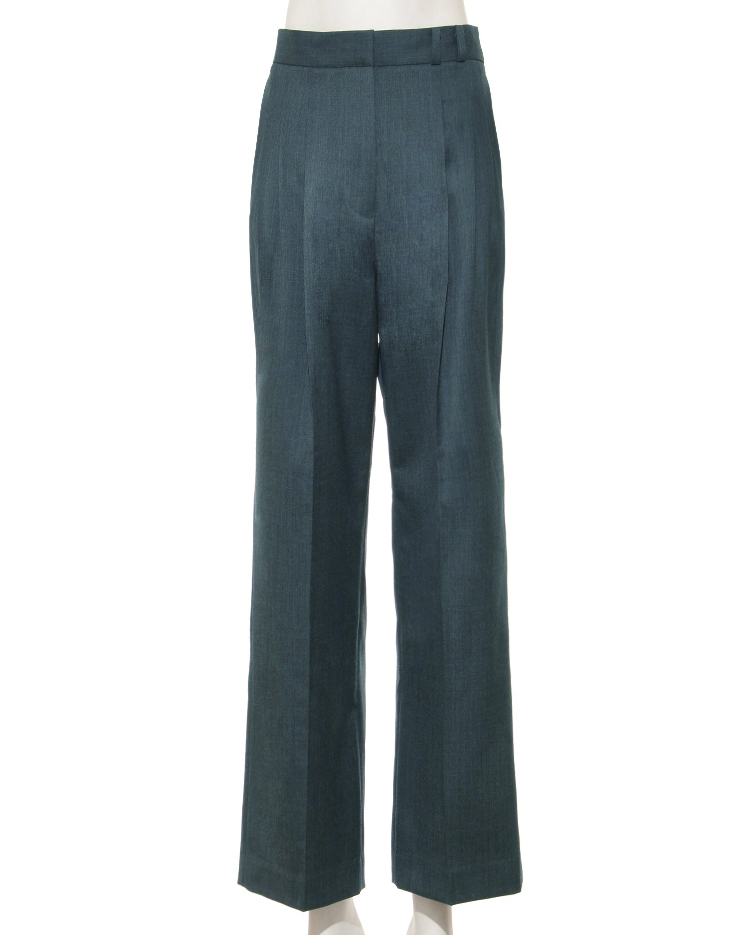 Semi-wide tuck pants (gray)