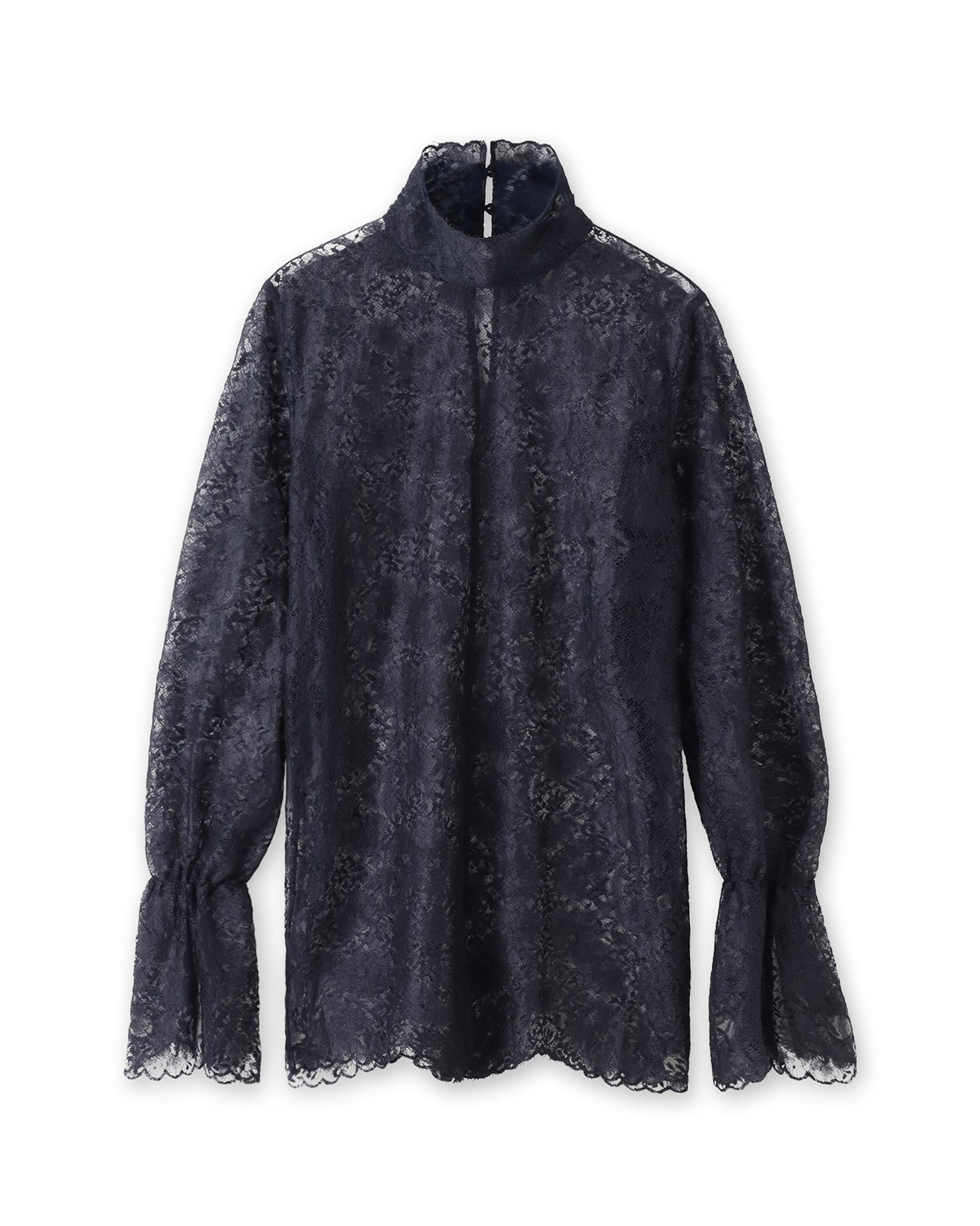 【受注販売】HER. for AMARC リバーレースブラウス＜ネイビー＞
