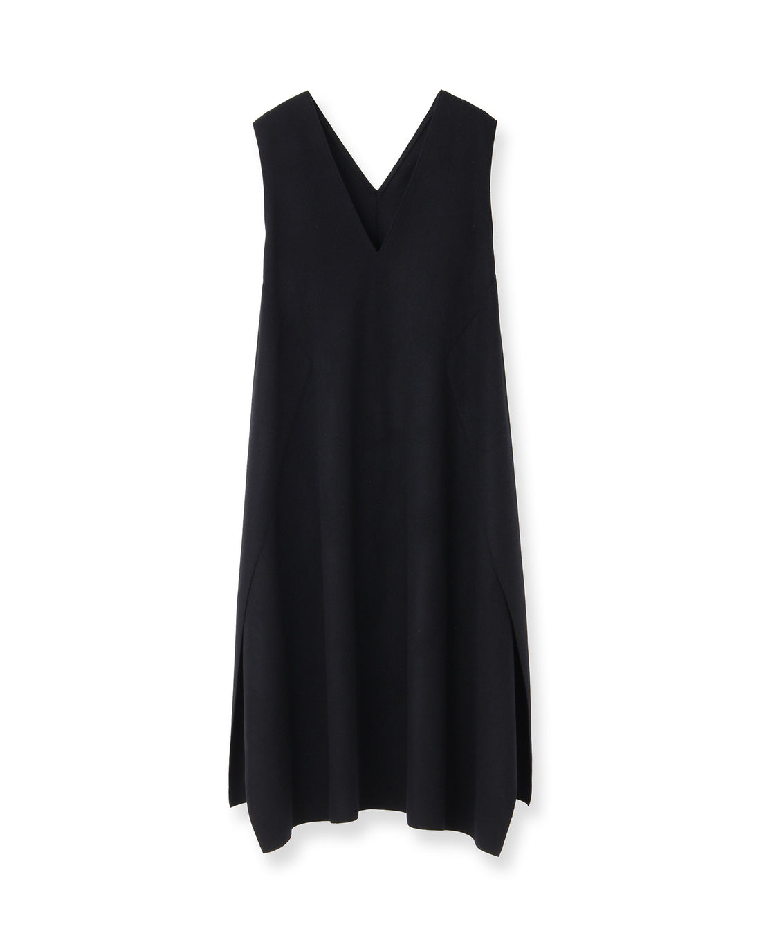 ウールVネックワンピース