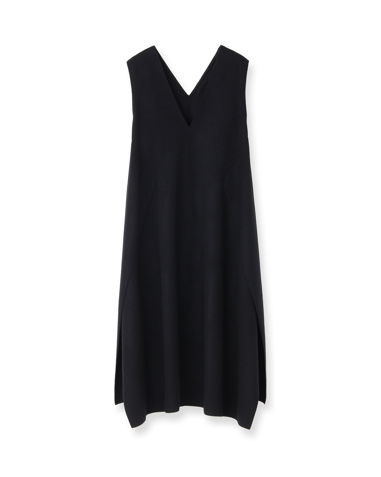 ウールVネックワンピース