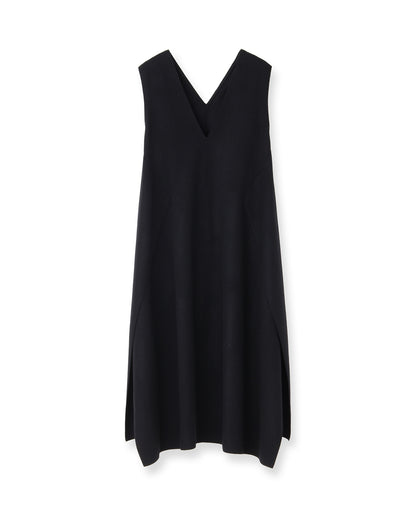 ウールVネックワンピース