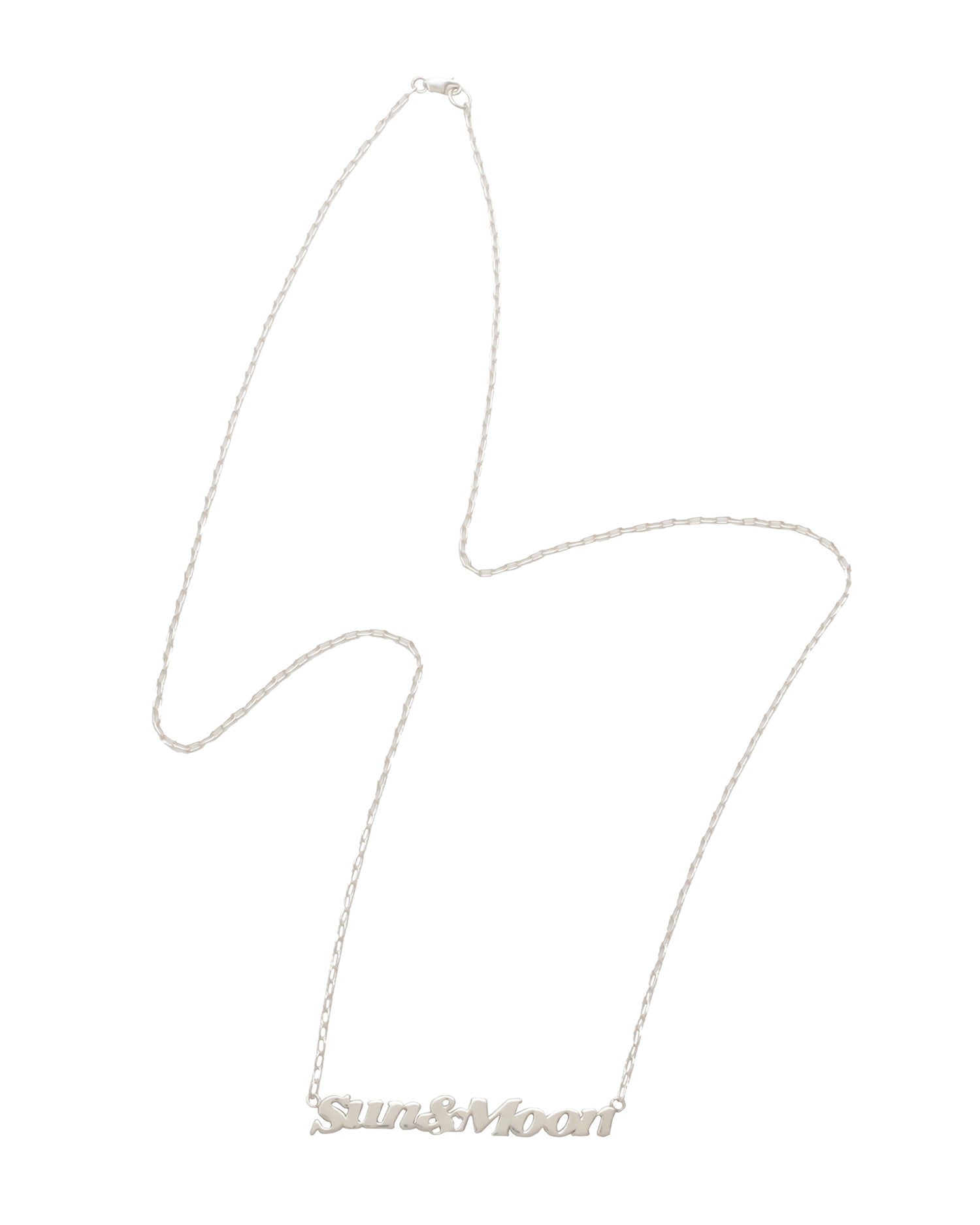 095【大草直子】シルバー　アマーク　sun&moonレタード　ネックレス 095【大草直子】シルバー アマーク sun&moonレタード ネックレス