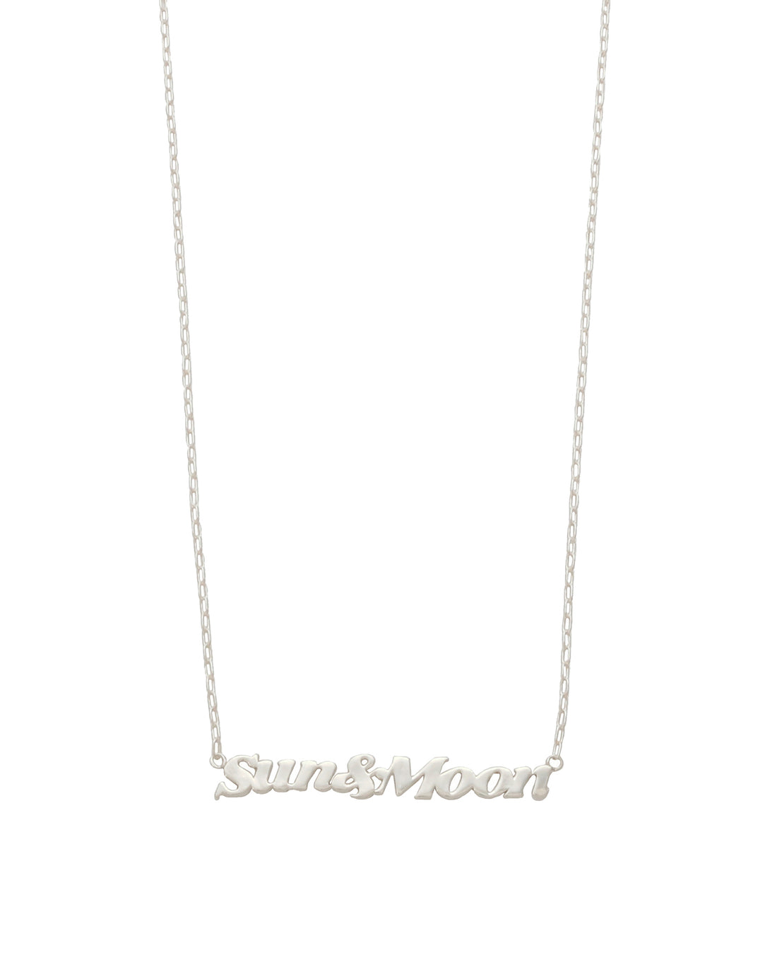 The order period has been extended, due to popular demand!!&lt;br&gt;[Made-to-Order] &quot;Sun &amp; Moon&quot; Silver Lettered Necklace