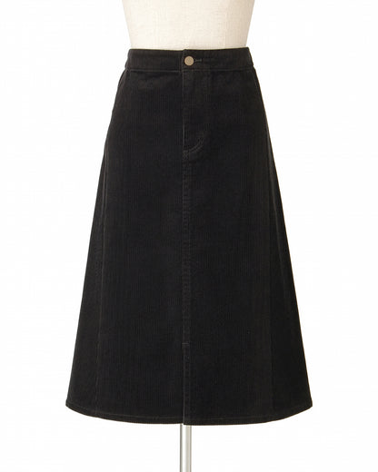 コーデュロイスカート＜ブラック＞