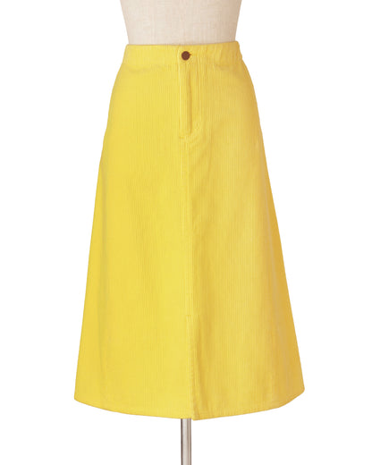 コーデュロイスカート＜イエロー＞