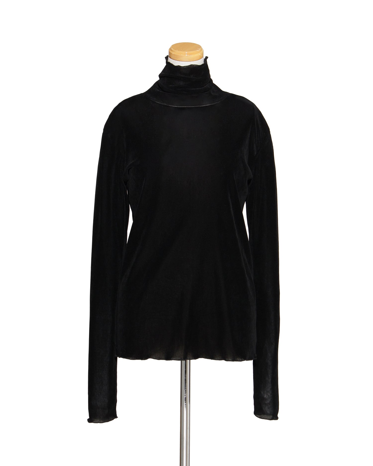 ベロア調タートルプルオーバー