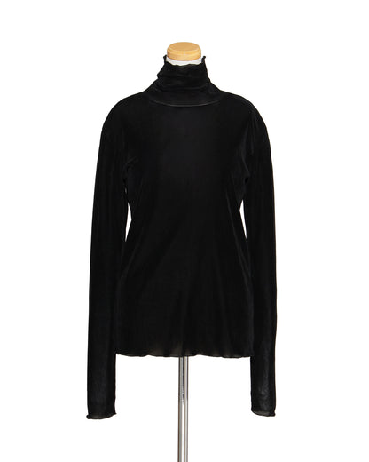 ベロア調タートルプルオーバー