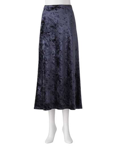 ベロアスカート＜ネイビー＞