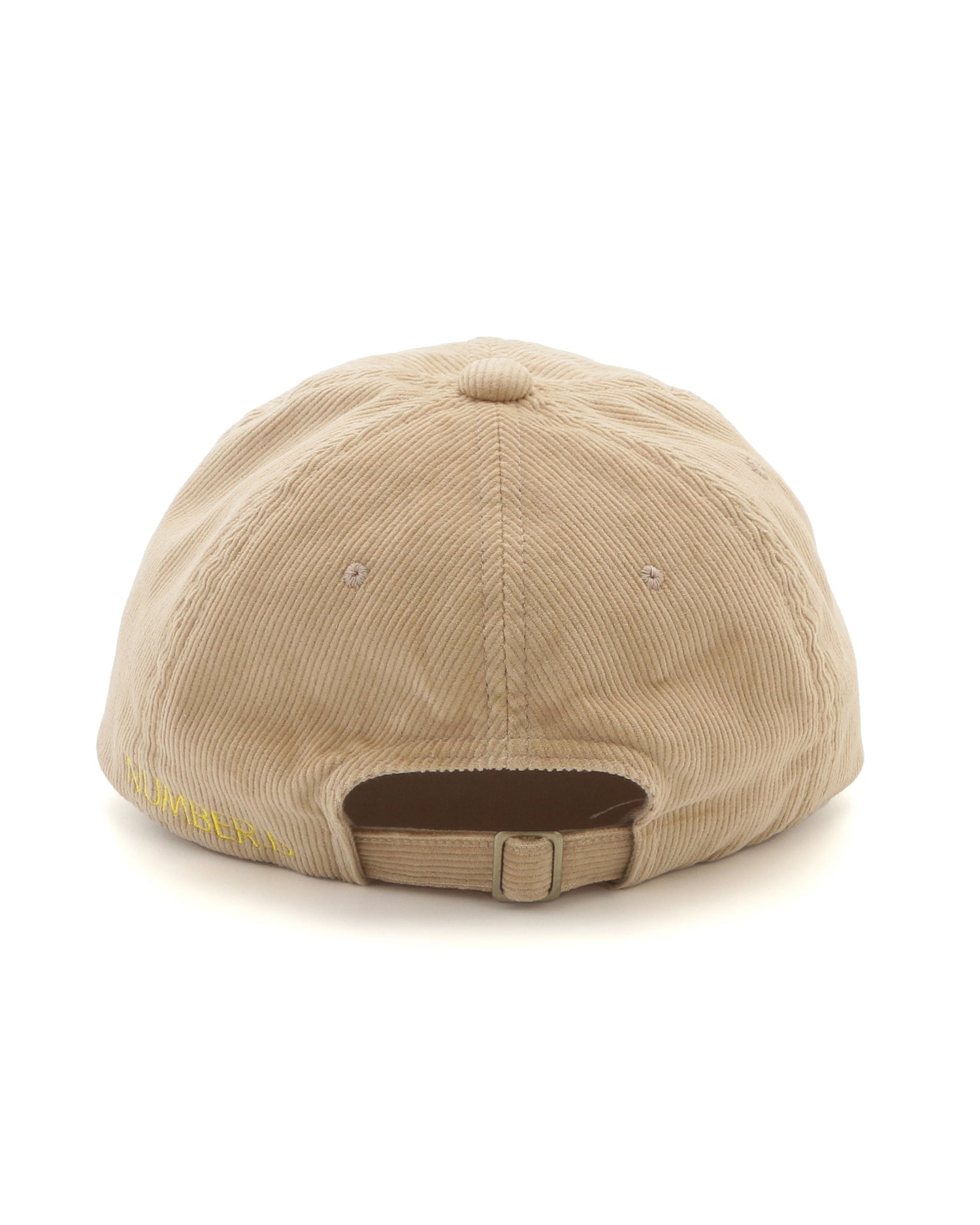 [Online exclusive] NUMBER.b logo embroidered cap (corduroy) &amp;lt;camel&amp;gt;