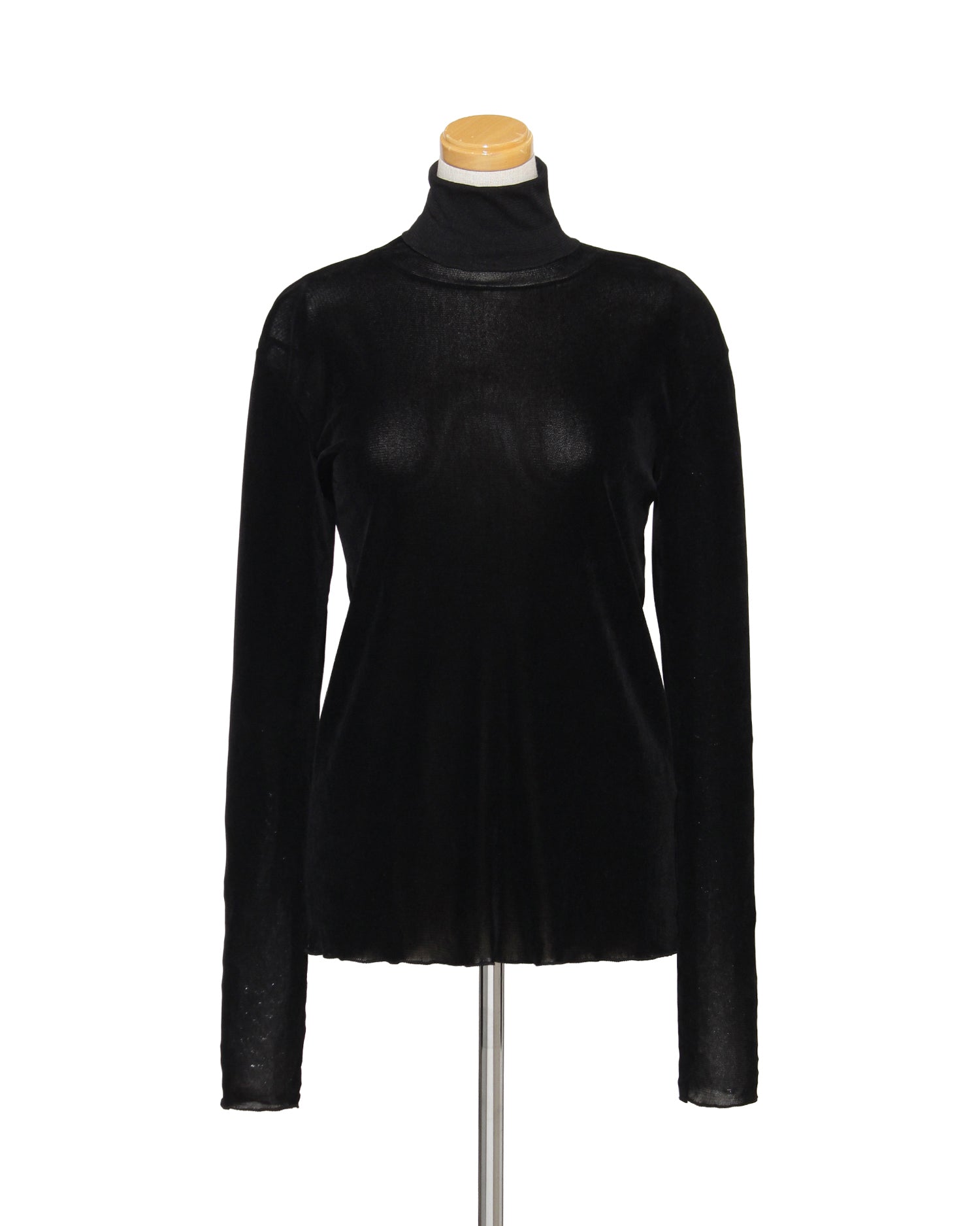 ベロア調タートルプルオーバー