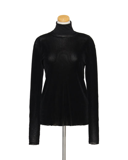 ベロア調タートルプルオーバー