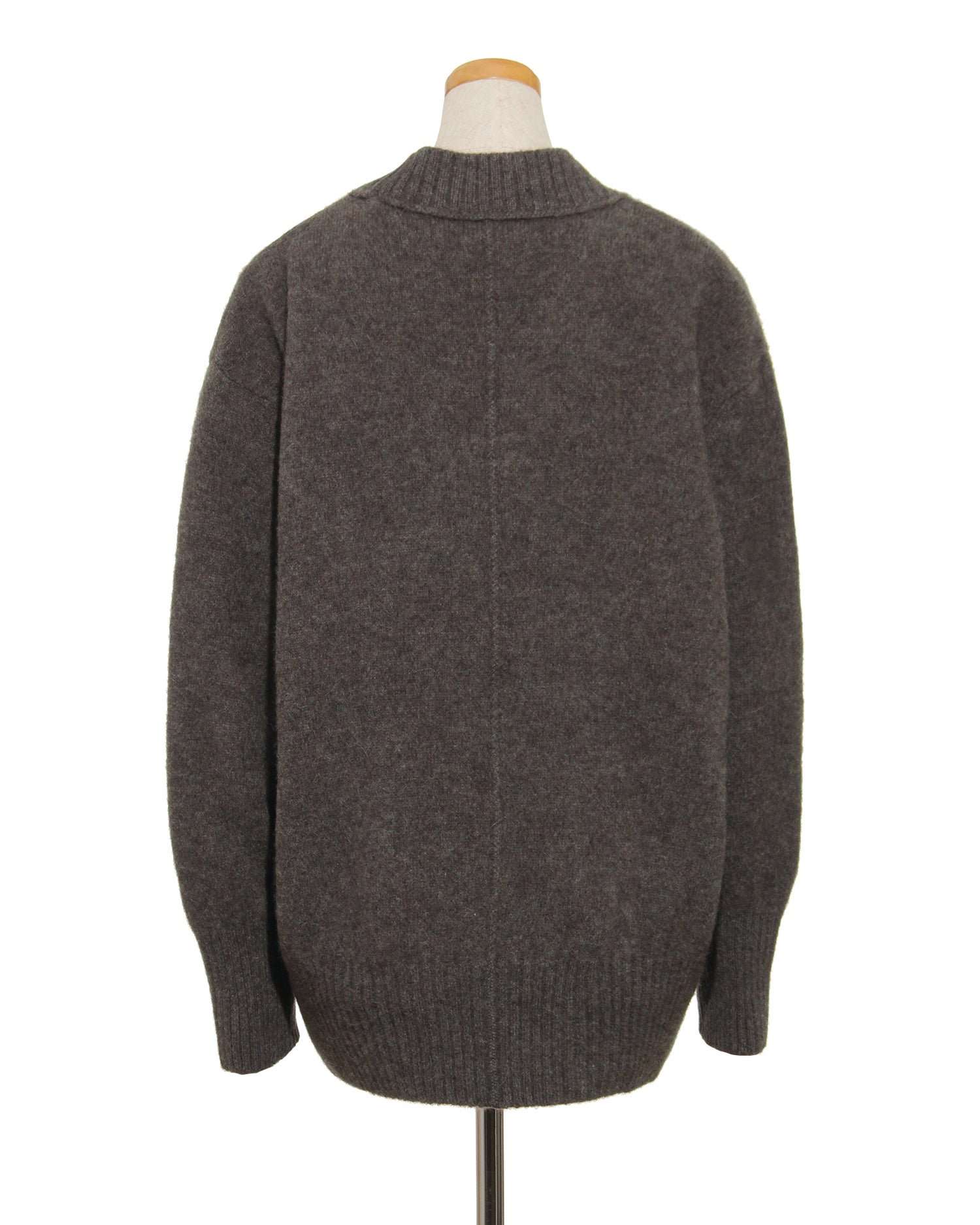 &amp;lt;TOQUE&amp;gt; Alpaca wool cardigan &amp;lt;brown&amp;gt;