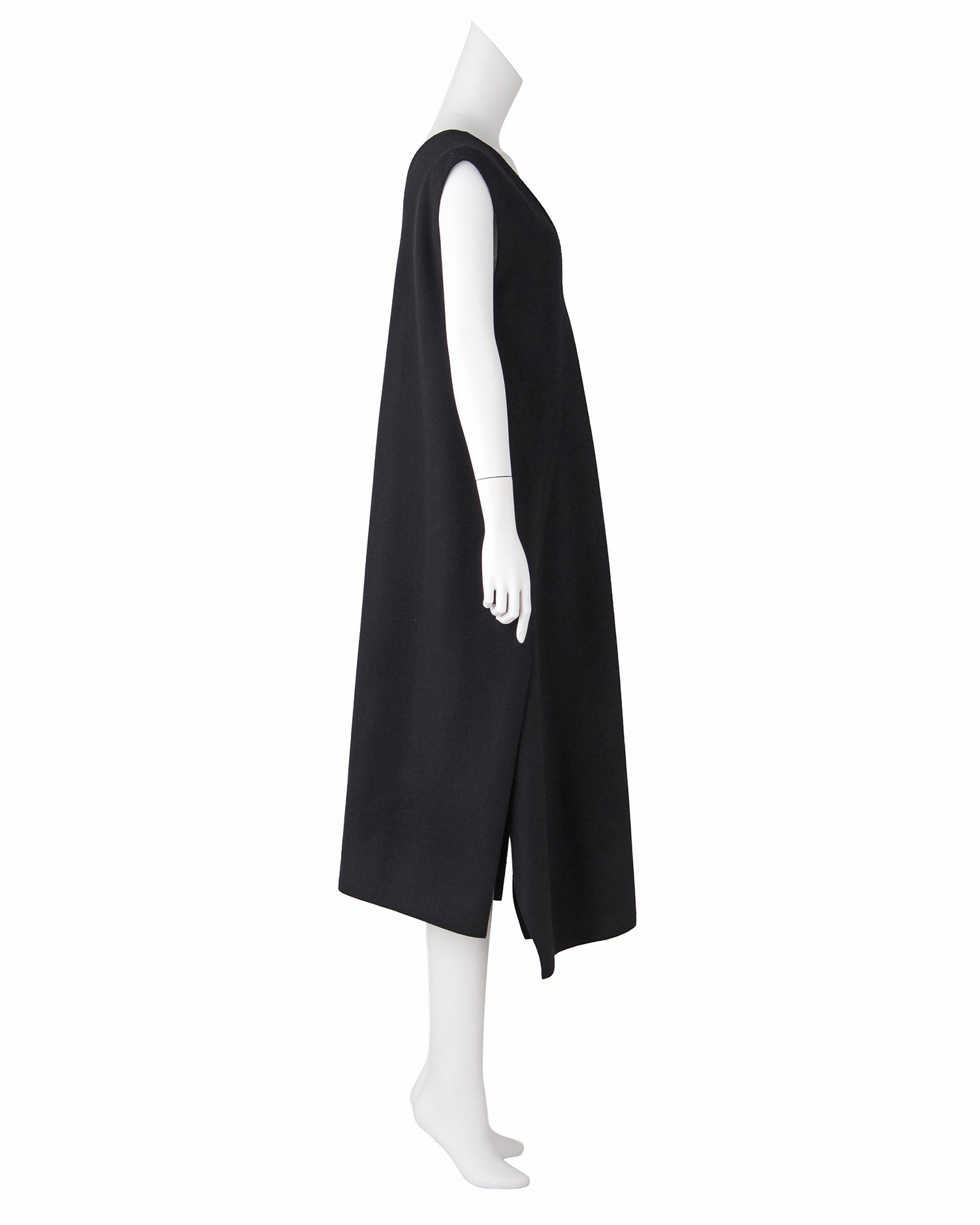 ウールVネックワンピース