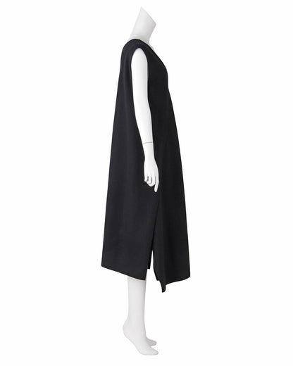 ウールVネックワンピース