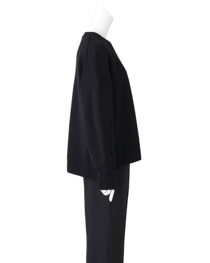 ＜SLOANE別注＞5G ウールカシミヤニット＜ブラック＞