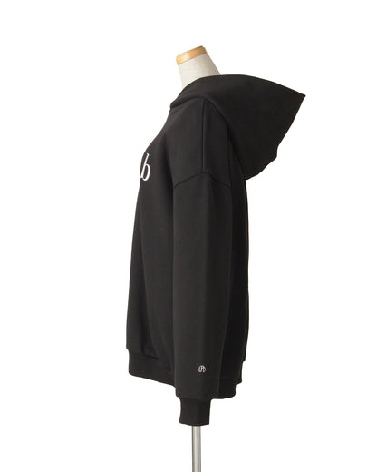 【POP UP STORE先行販売】NUMBER.b ロゴパーカ（刺繍）＜ブラック＞