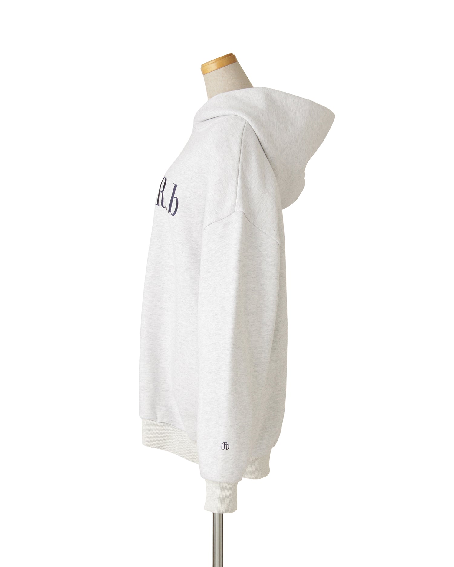 【POP UP STORE先行販売】NUMBER.b ロゴパーカ（刺繍）＜ライトグレー＞