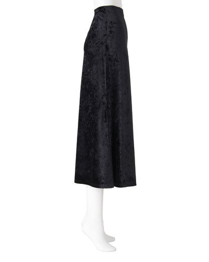 ベロアスカート＜ブラック＞
