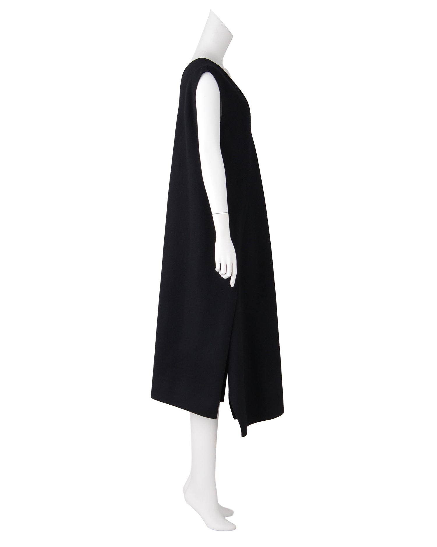 ウールVネックワンピース