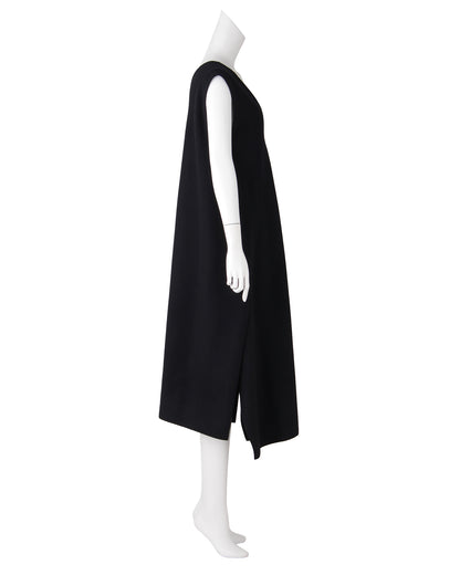 ウールVネックワンピース