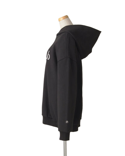 【POP UP STORE先行販売】NUMBER.b ロゴパーカ（刺繍）＜ブラック＞