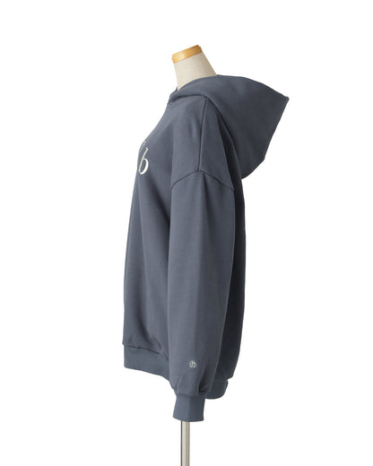 【POP UP STORE先行販売】NUMBER.b ロゴパーカ（刺繍）＜ブルーグレー＞