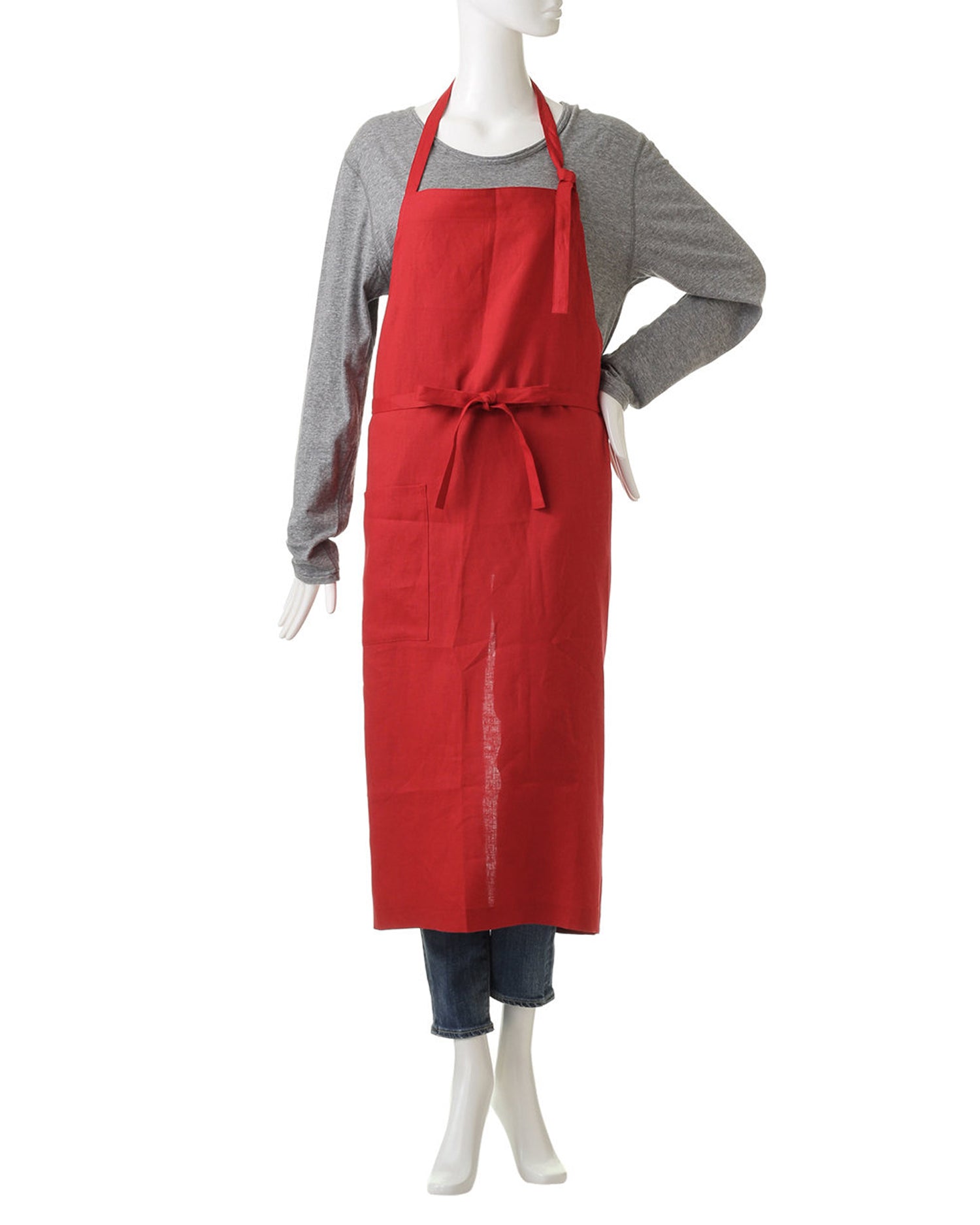 [Cooker Riko Yamawaki collaboration] Original apron &amp;lt;French red&amp;gt;