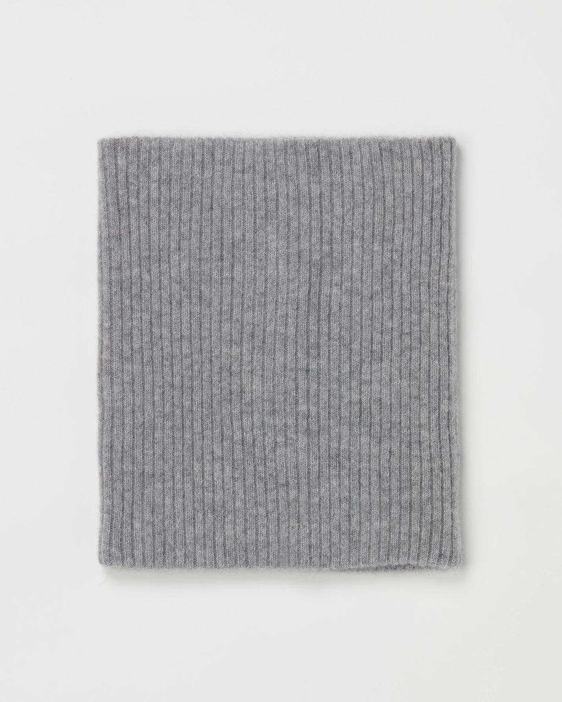 ＜TOQUE＞アルパカウール縮絨ニットネックウォーマー＜グレー＞