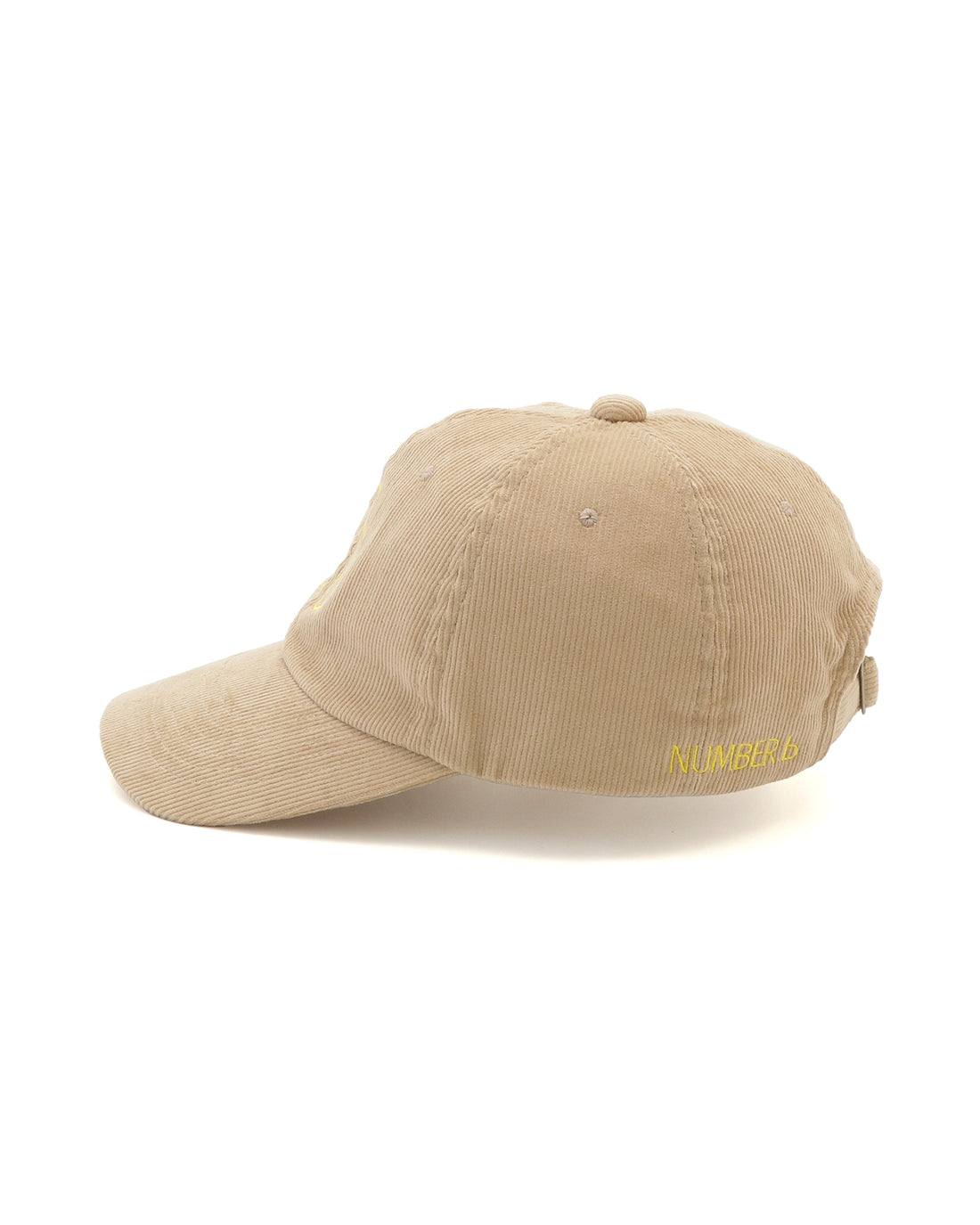 [Online exclusive] NUMBER.b logo embroidered cap (corduroy) &amp;lt;camel&amp;gt;