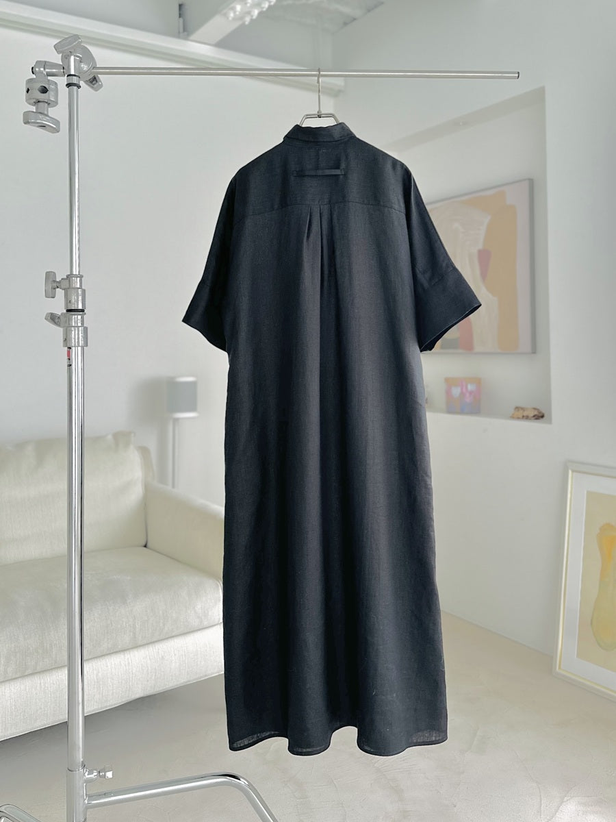 【美品】 TICCA ティッカ リネン100% 半袖 ロング シャツワンピース 受注終了】TICCA for AMARC リネンテント半袖シャツワンピース – AMARC
