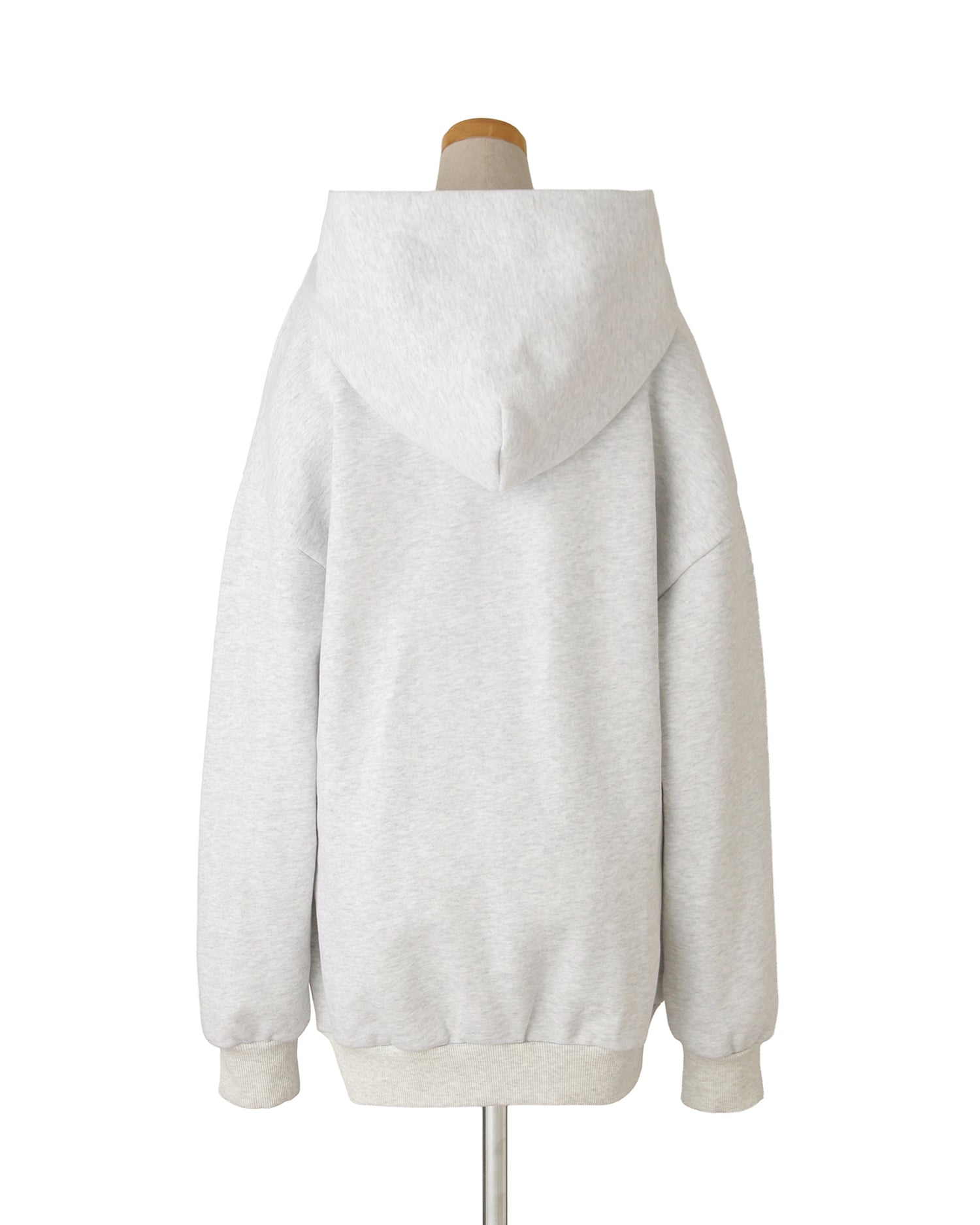 【POP UP STORE先行販売】NUMBER.b ロゴパーカ（刺繍）＜ライトグレー＞