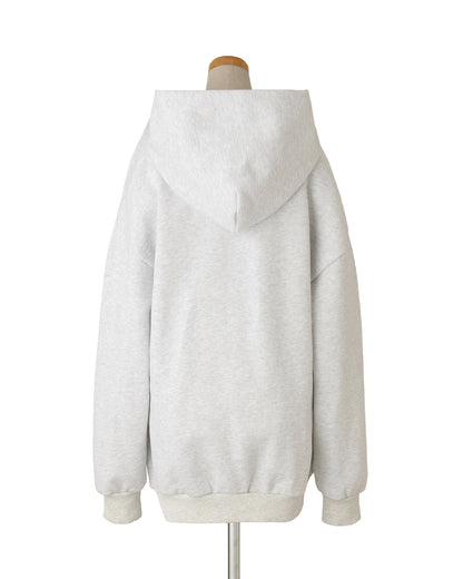 【POP UP STORE先行販売】NUMBER.b ロゴパーカ（刺繍）＜ライトグレー＞