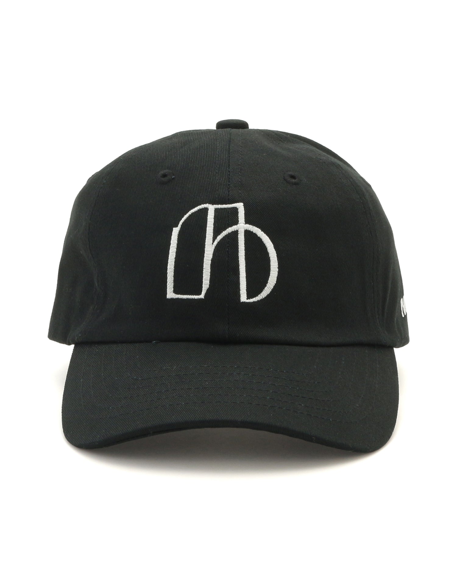 NUMBER.b logo embroidered cap (canvas) &amp;lt;black&amp;gt;