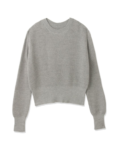 &amp;lt;TOQUE&amp;gt; Alpaca silk knit &amp;lt;gray&amp;gt;