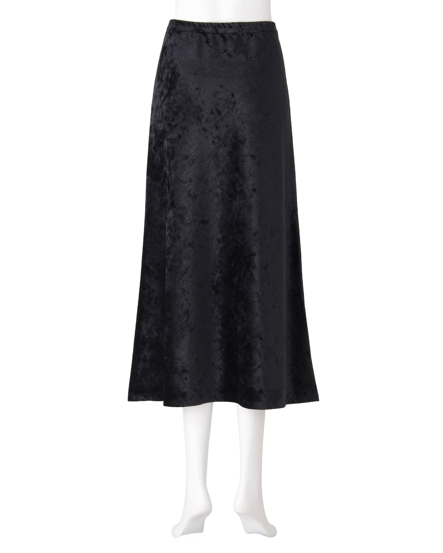 ベロアスカート＜ブラック＞