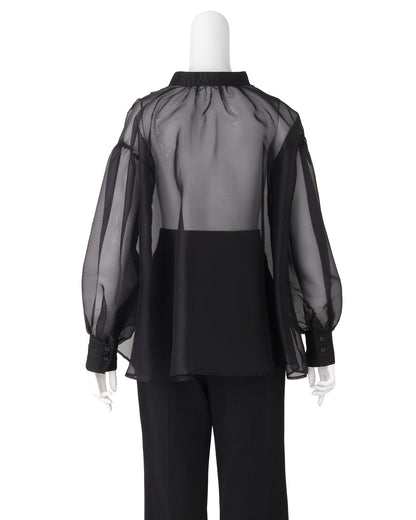 シルクボリュームブラウス