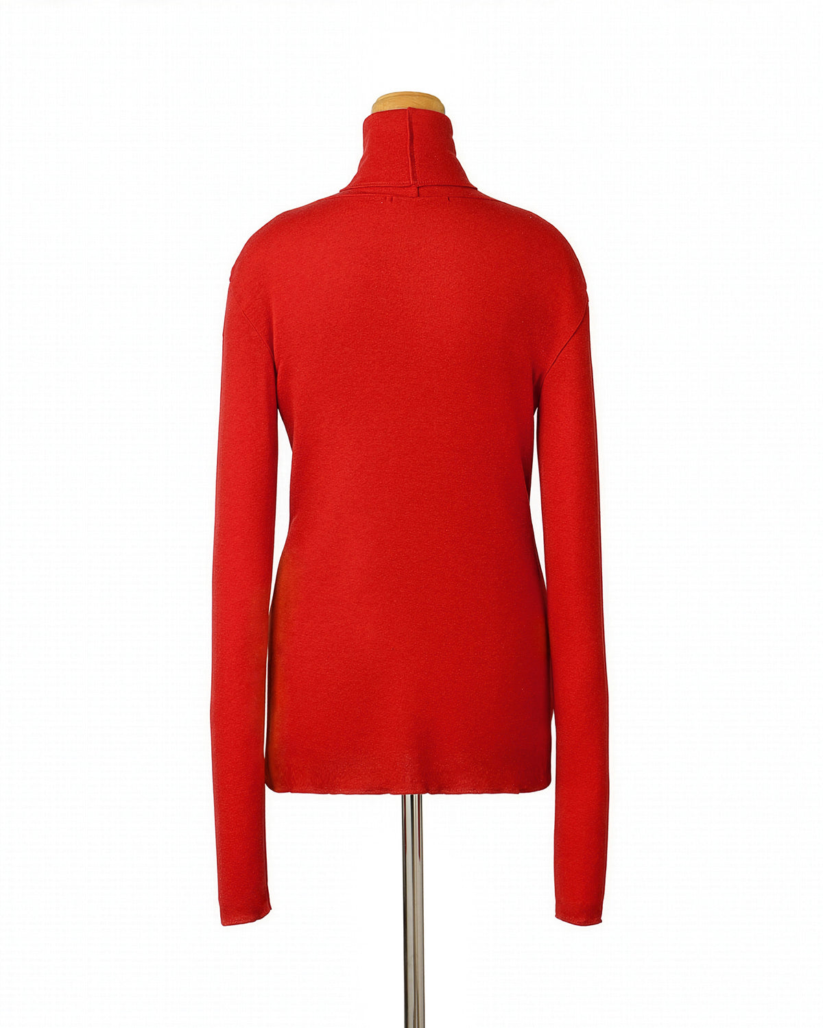 [New Color] Turtleneck Cut-and-Sew <red></red>