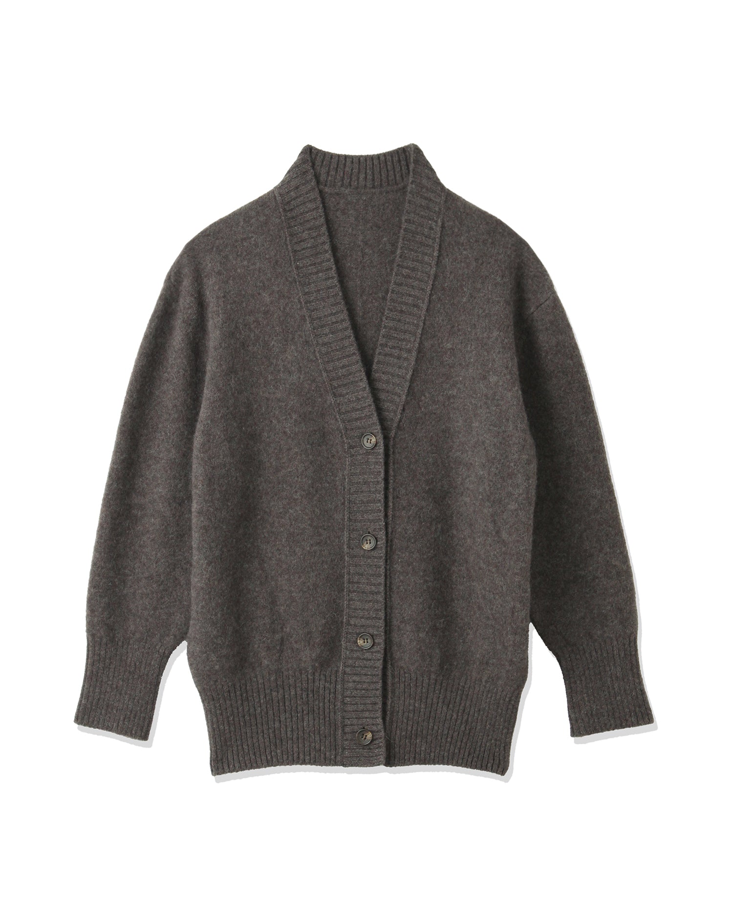 &amp;lt;TOQUE&amp;gt; Alpaca wool cardigan &amp;lt;brown&amp;gt;