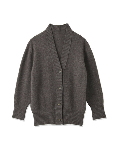 &amp;lt;TOQUE&amp;gt; Alpaca wool cardigan &amp;lt;brown&amp;gt;