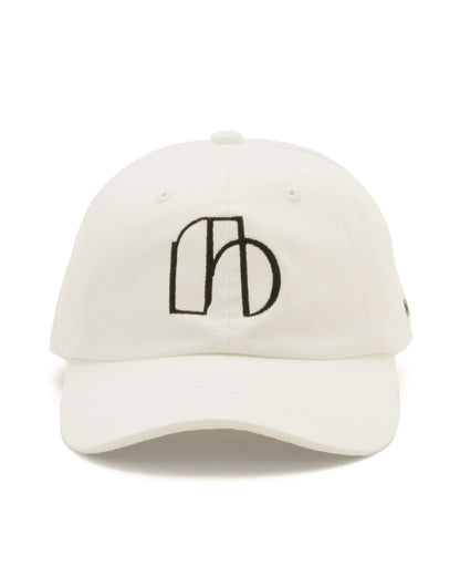 NUMBER.b logo embroidered cap (canvas) &amp;lt;white&amp;gt;