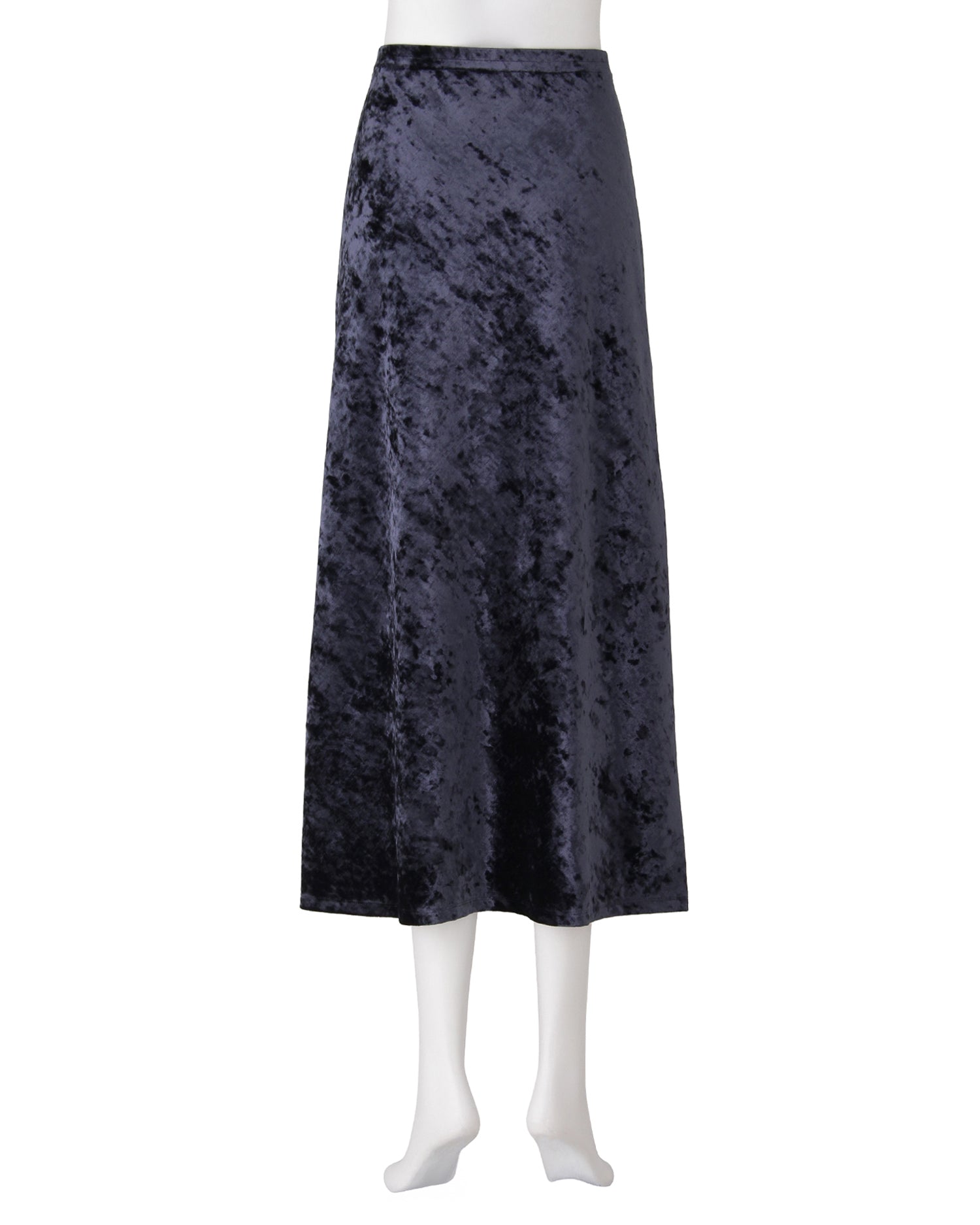 ベロアスカート＜ネイビー＞