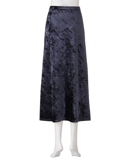 ベロアスカート＜ネイビー＞