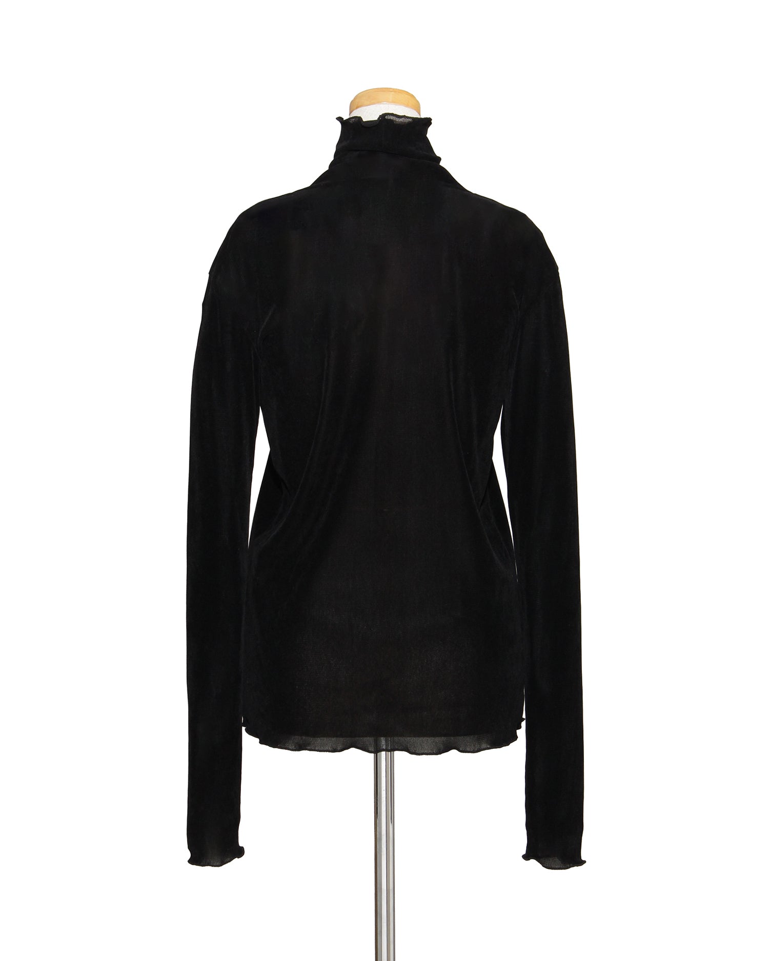 ベロア調タートルプルオーバー