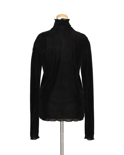 ベロア調タートルプルオーバー