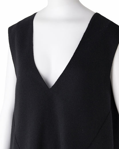 ウールVネックワンピース