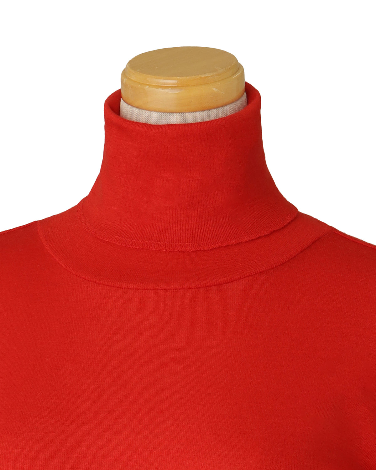 [New Color] Turtleneck Cut-and-Sew <red></red>
