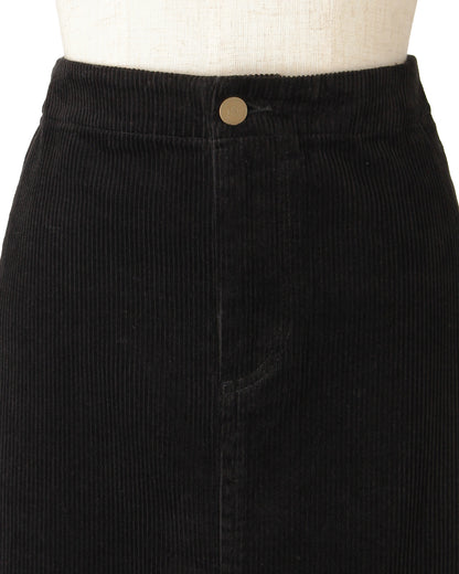 コーデュロイスカート＜ブラック＞